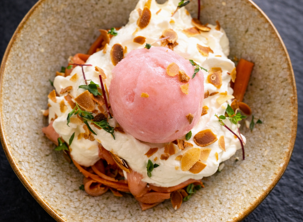 Rhubarbe et premi&egrave;res fraises : le printemps passe au sucr&eacute; &agrave; La Primatiale Laxou